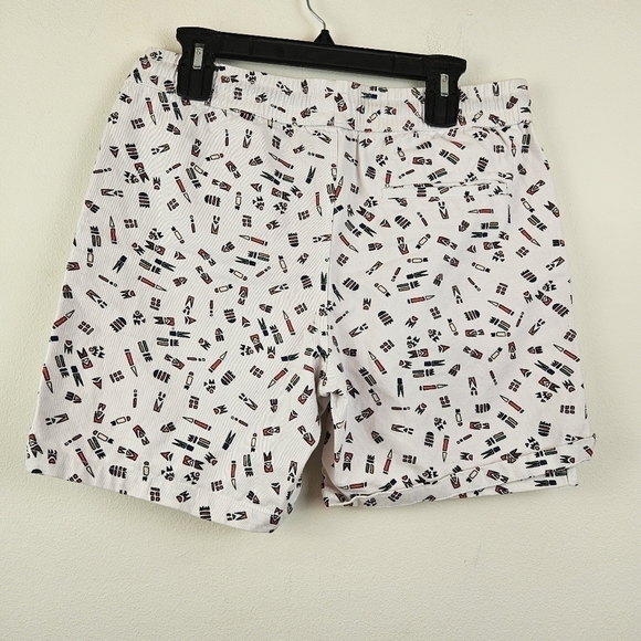 ZIPCODE Men's abstract Print Cotton Shorts Size Medium - Picture 3 of 5